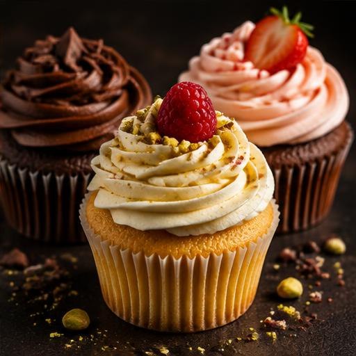 Illustrative cupcakes for wedding and birthday catering Gqeberha